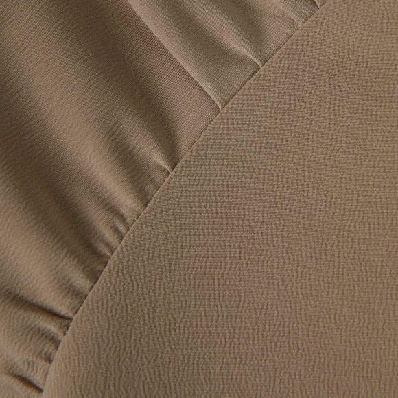 OAK + FORT Silk Beige Blouse - Picture 3 of 5